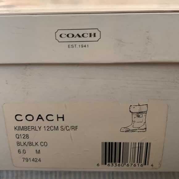 Coach Kimberly Black Boots - Picture 6 of 6